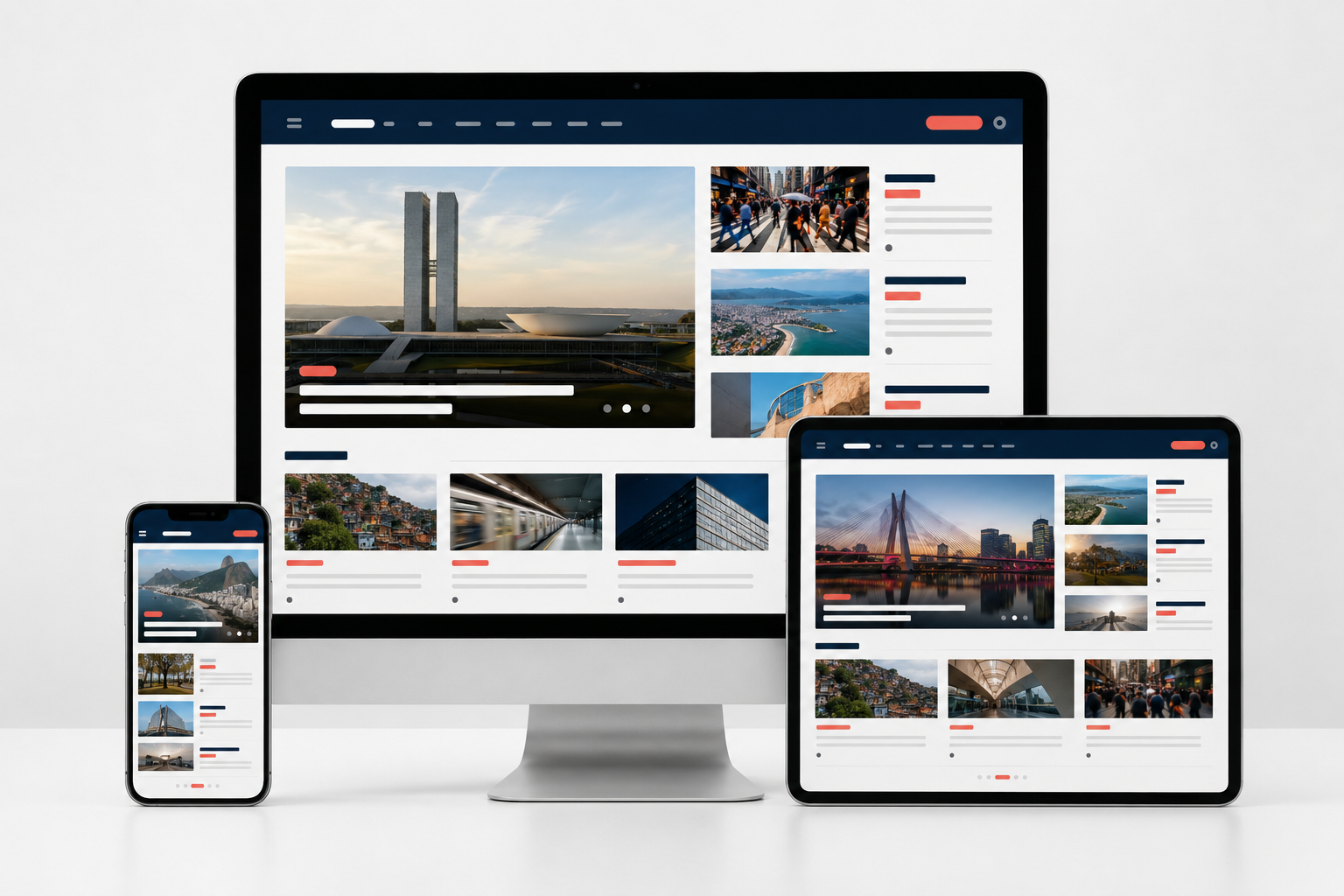 Exemplo de site profissional com identidade visual moderna